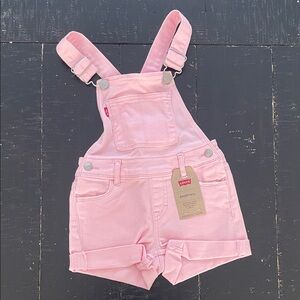 Levi's Soft Pink Kids Overalls